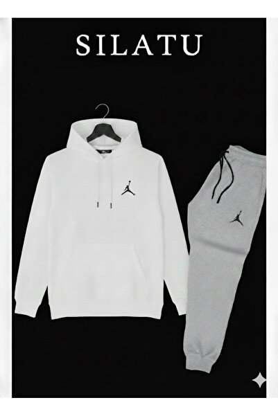 ADWAX White Sweat Tracksuit Set Basket