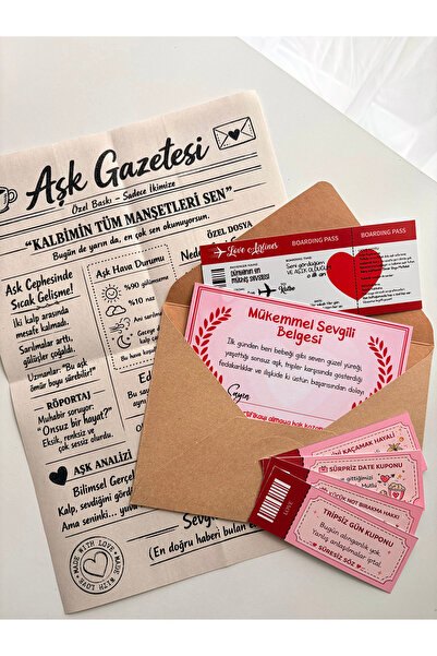 Pankart Evi AŞK SET - Sevgiliye Hediye - Eğlenceli Romantik Sevgililer Günü H...
