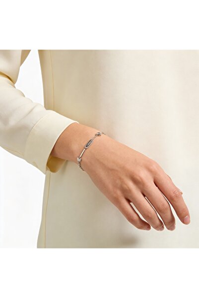 PinaCity Çelik Kelebekli,Çubuklu Zincir Bileklik