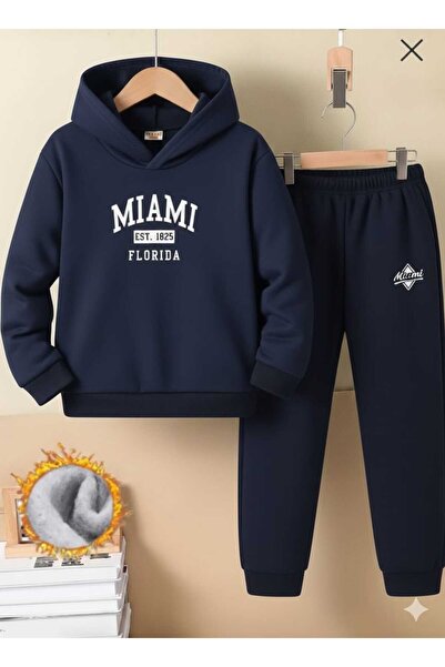 Nice Clothes Set trening pentru copii cu glugă UNISEX (IMPRIMEU MIAAMI)