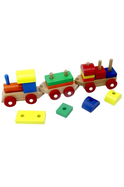 NW NessiWorld Educational Wooden Bultak Train