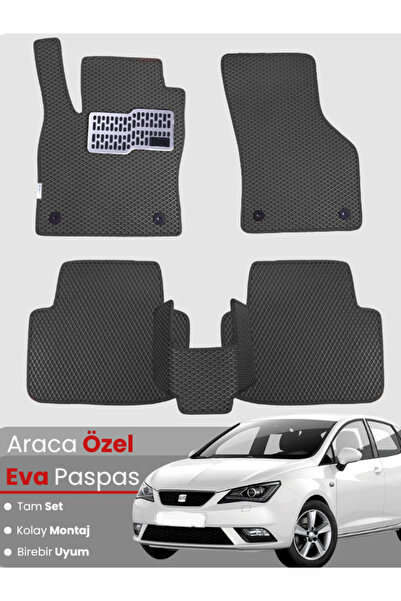 stiloto مجموعة كاملة من دواسات EVA متوافقة مع سيارة سيات إيبيزا ستيشن واجن (2...