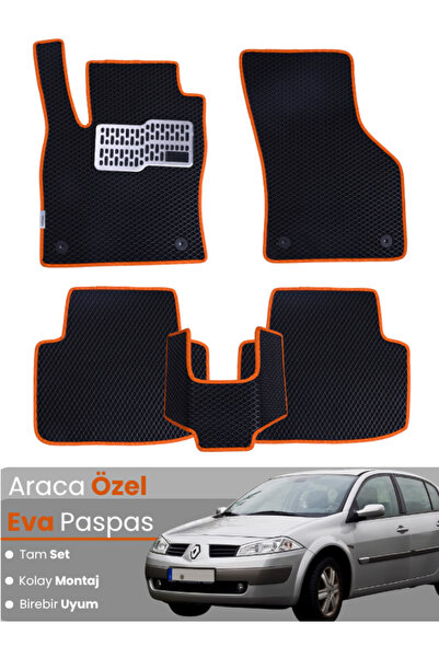 stiloto RENAULT MEGANE 2 SEDAN (2002-2008) Uyumlu EVA Paspas Tam Set–Oto Pasp...