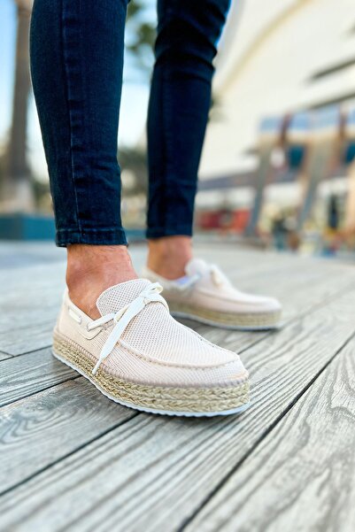 Lucy Shoes Yg311 Espadril Men's Casual Lace-Up Straw Sole Knitwear Classic Sh...