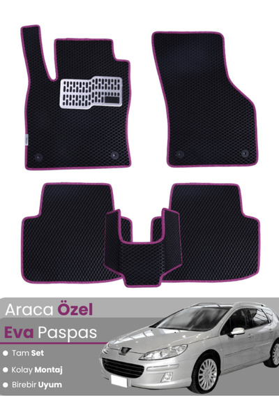 stiloto مجموعة كاملة من دواسات EVA متوافقة مع بيجو 407 ستيشن واجن (2004-2010)...