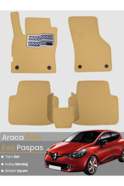 stiloto مجموعة كاملة من دواسات EVA متوافقة مع رينو كليو 4 (2012-2019) - خاصة ...