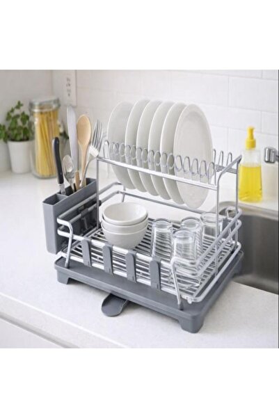 Generic Multi-Level Stainless Steel Dish Organizer