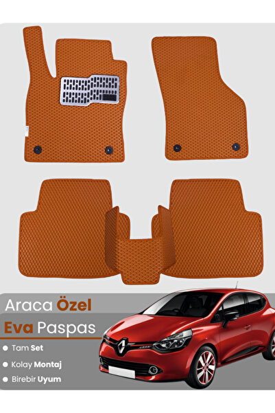 stiloto مجموعة كاملة من دواسات EVA متوافقة مع رينو كليو 4 (2012-2019) - خاصة ...