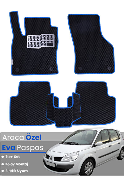 stiloto مجموعة كاملة من دواسات EVA متوافقة مع رينو سينيك 2 (2002-2009) - دواس...