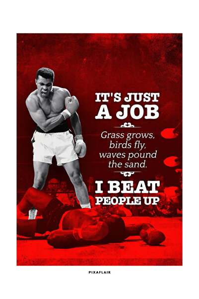 Pixaflair - Muhammed Ali - Victory - Çerçevesiz Poster