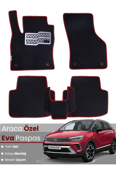 stiloto OPEL CROSSLAND (2020-2025) Uyumlu EVA Paspas Tam Set–Araca Özel,Kolay...