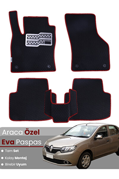 CYBERLİNE RENAULT SYMBOL 3 (2013-2020) Uyumlu EVA Paspas Tam Set–Oto Paspas,A...
