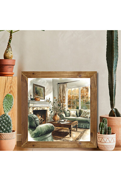 Tuba Decor Tablou pătrat cu rama din lemn