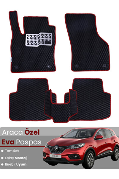 CYBERLİNE RENAULT KADJAR (2014-2022) Uyumlu EVA Paspas Tam Set–Oto Paspas,Ara...