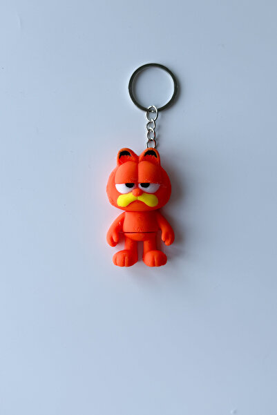 sin istanbul Garfield Silver Chain Keychain