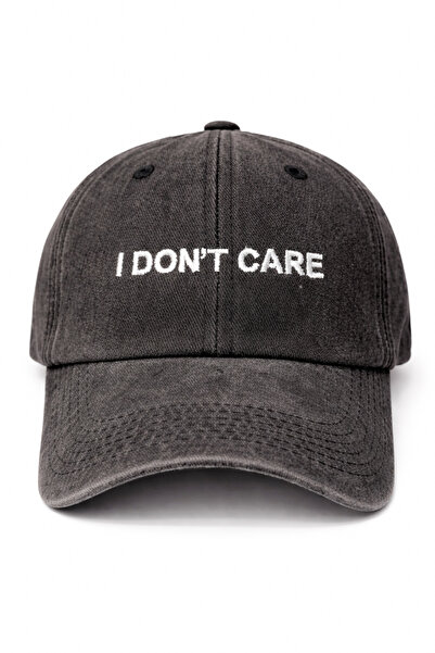 CAP BROS I DON'T CARE Umrumda değil Nakış Eskitme Şapka Kep