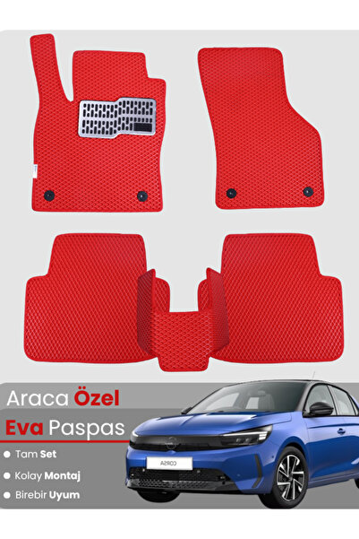 stiloto OPEL CORSA F BENZİNLİ (2019-2025) Uyumlu EVA Paspas Tam Set–Araca Öze...