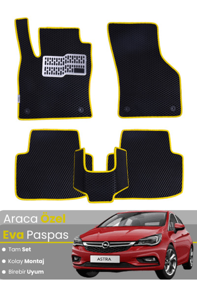 stiloto طقم كامل من دواسات EVA متوافقة مع أوبل أسترا K هاتشباك (2015-2021) - ...