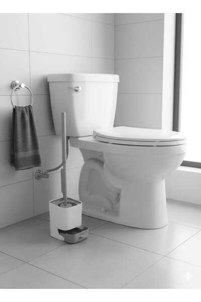 Violet YAPIŞKANLI BANYO LAVABO WC TEMİZLEME FIRÇASI SU AKITMAYAN 2'LİSET