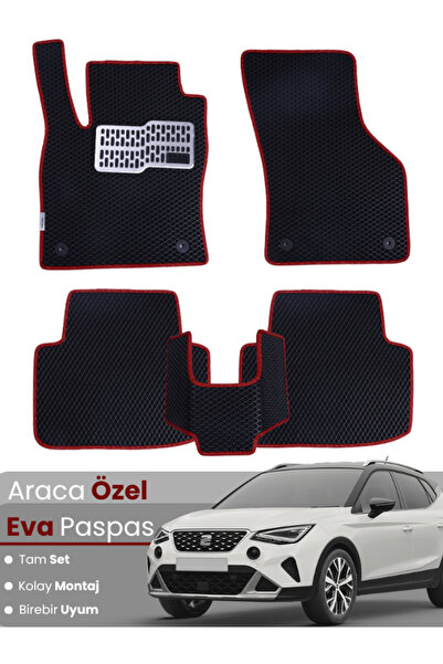 stiloto مجموعة كاملة من دواسات EVA متوافقة مع سيارة سيات أرونا (2021-2025) - ...