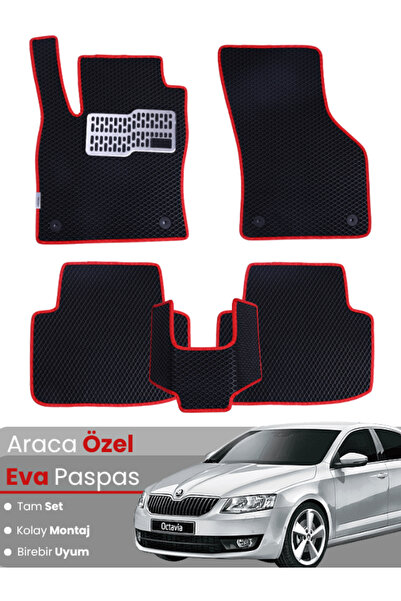 Guerrino مجموعة كاملة من دواسات EVA متوافقة مع سيارة سكودا أوكتافيا A5 (2004-...