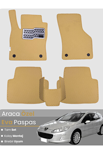 stiloto مجموعة كاملة من دواسات EVA متوافقة مع بيجو 407 ستيشن واجن (2004-2010)...