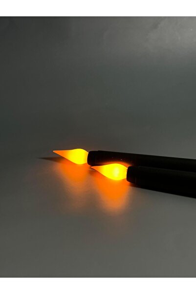 Lusora Design Alevsiz Led Şamdan Mum Pilli - Siyah 2 Adet (Pil Hediyelİ)
