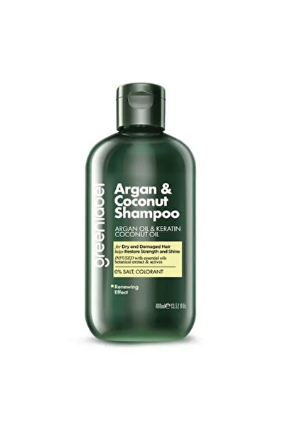 Greenlabel Sampon cu Ulei de Argan, Ulei de Cocos, Keratina, Par Uscat & Dete...