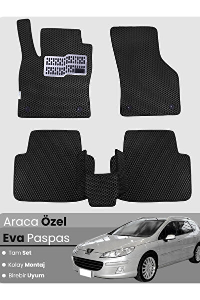 stiloto مجموعة كاملة من دواسات EVA متوافقة مع بيجو 407 ستيشن واجن (2004-2010)...