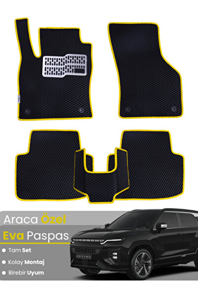 stiloto مجموعة كاملة من دواسات EVA متوافقة مع سيارة سانغيونغ أكتيون (2006-201...