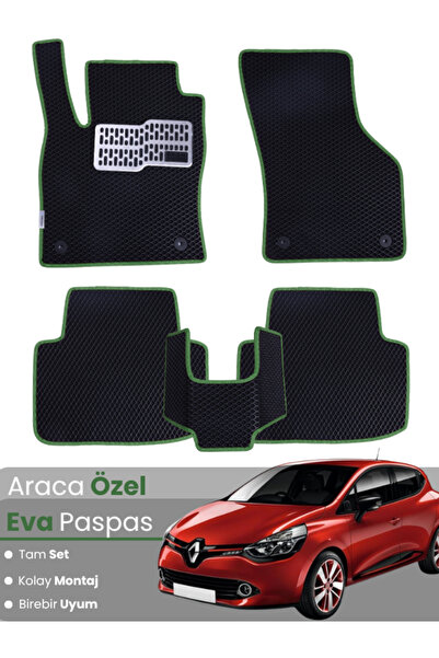 stiloto مجموعة كاملة من دواسات EVA متوافقة مع رينو كليو 4 (2012-2019) - خاصة ...