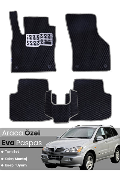 stiloto مجموعة كاملة من دواسات EVA متوافقة مع سيارة سانغيونغ كايرون (2005-201...