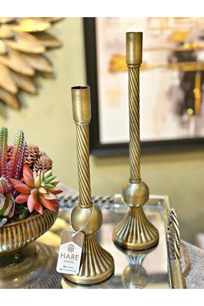 HaRe Home Burgulu İkili Şamdan