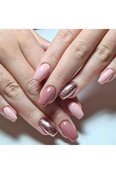 Armi Beauty 24'lü Takma Tırnak & Yapıştırıcı Set Pembe Simli