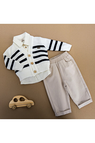 Cumino Marin Hırkalı Keten Takım