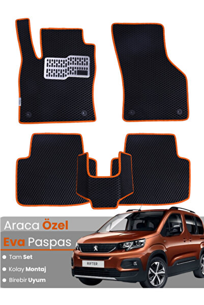 stiloto طقم كامل من دواسات EVA متوافقة مع بيجو رايفتر (2018-2025) - مخصصة للس...