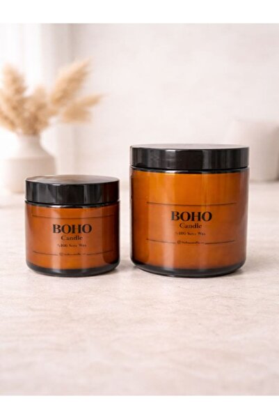 Boho 2'li Amor %100 Soya El Yapımı Mum