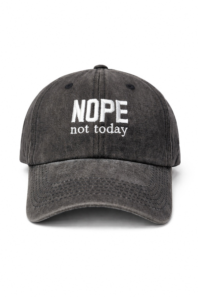 CAP BROS NU, nu azi Nu, astăzi nu. Broderie Pălărie Vintage șapcă