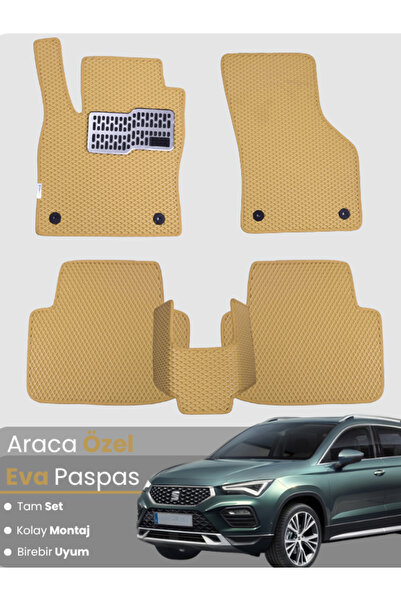 stiloto مجموعة كاملة من دواسات EVA متوافقة مع سيارة سيات أتيكا (2020-2025) - ...