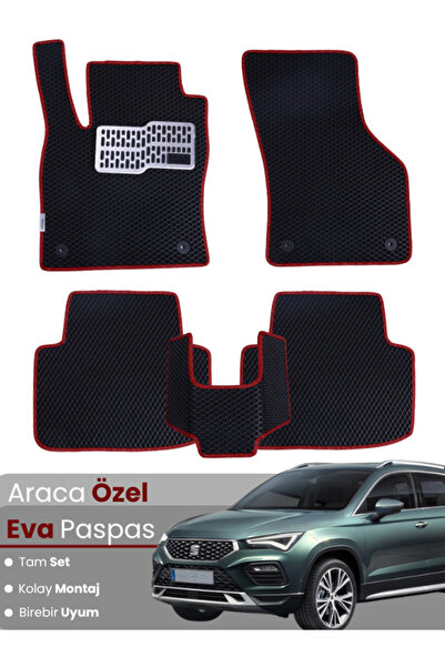 stiloto مجموعة كاملة من دواسات EVA متوافقة مع سيارة سيات أتيكا (2020-2025) - ...