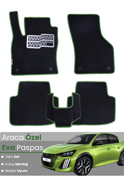 stiloto مجموعة كاملة من دواسات EVA متوافقة مع بيجو 208 (2019-2025) - مخصصة لل...