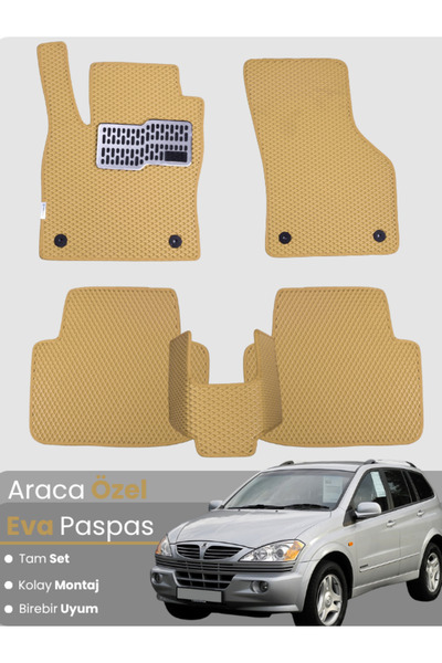 stiloto مجموعة كاملة من دواسات EVA متوافقة مع سيارة سانغيونغ كايرون (2005-201...