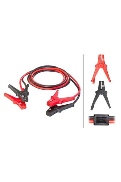 Hella AKÜ TAKVİYE KABLOSU 900 AH 25 MM TAKIM (3.5 MT)