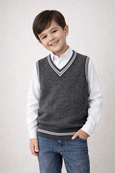 krm kerem bebe Pulover pentru copii cu decolteu în V și dungi, potrivit pentr...