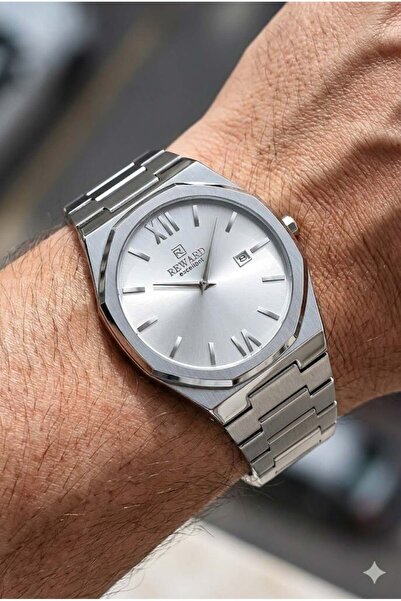 Reward Modern Erkek Kol Saati | 42 mm Çelik Kasa, Çelik Kordon, Su Geçirmez