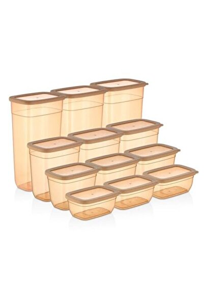 VİP AHMET Set of 12 Food Storage Boxes VA™ VP.296 KUMSAL