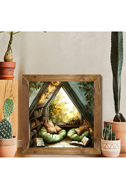 Tuba Decor Square Painting with Wooden Frame