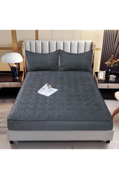 Truva Grup Velvet Bed Cover Type Topper 140x200 cm + 2 Pillowcases – Ultra So...