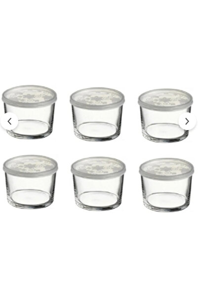 entarzlife Marmaracam Glass Storage Container with Lid, Set of 6, Breakfast C...