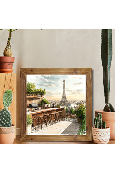 Tuba Decor Square Painting with Wooden Frame